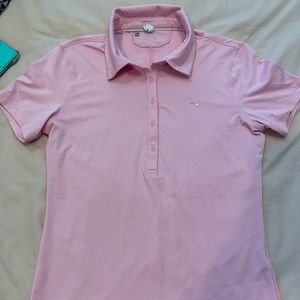 Pink Under Armour Golf Shirt (collared shirt)